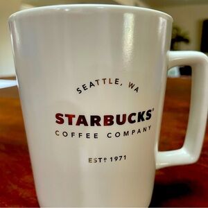 Starbucks 2016 White Ceramic 16oz Coffee Mug